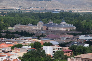 Obraz premium Palacio de Aranjuez en Madrid desde lo alto
