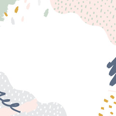 手描き・らくがき風のアブストラクトフレーム素材	