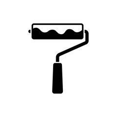 Paint roller icon. Vector web design.