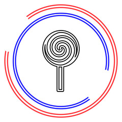 vector lollipop, lollipop vector candy - sweet