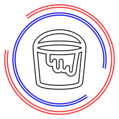 vector painting bucket illustration isolated