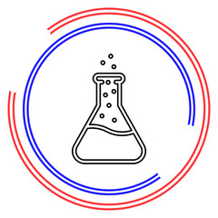 Lab icon. vector flask - science symbol
