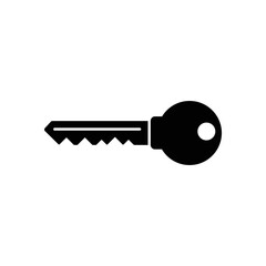 Key vector icon. Open house key icon. Key from the lock icon. Key icon - information protection symbol.