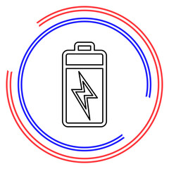 vector Battery charging - power Battery