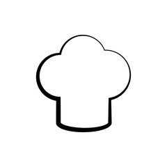 Chef hat vector icon. Cooking hat illustration vector icon. Kitchen logo. Culinary chef icon. Design web icon.