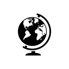 Globe vector icon. Vector web design.