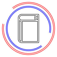 book icon. education book isolated