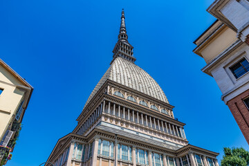 Mole Antonelliana , a major landmark building in Turin, Italy.