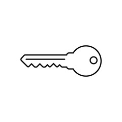 Key vector icon. Open house key icon. Key from the lock icon. Key icon - information protection symbol.