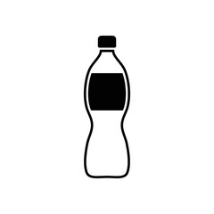 Plastic bottle vector icon. Web design icon. Plastic water bottle. Isolated icon plastic bottle with drink. Vector EPS 10