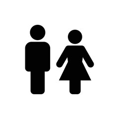 Man and woman icon vector illustration.