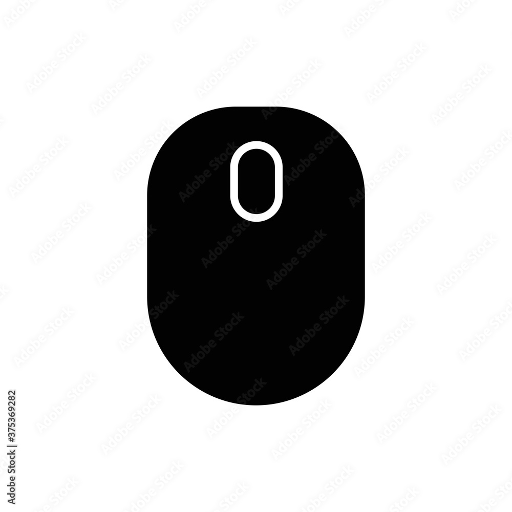 Fototapete wireless computer mouse icon symbol. pc wireless mouse icon vector isolated illustration. icon wirel