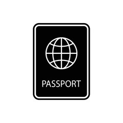 Passport with biometric data icon isolated on background. International travel passport document icon. Passport vector icon EPS 10. Passport Icon - Travel. Pass isolated.