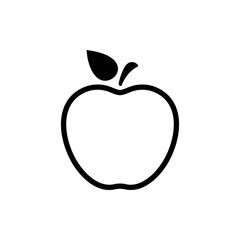 Apple vector icon. Apple fruit illustration icon.Web design vector logo. Apple isolated