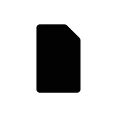 Sim card vector icon. Sim card icon symbol. Sim card - mobile slot icon. Mobile Cellular Phone Sim Card Chip Isolated