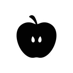 Apple vector icon. Apple fruit illustration icon.Web design vector logo. Apple isolated