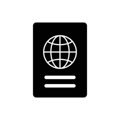 Passport with biometric data icon isolated on background. International travel passport document icon. Passport vector icon EPS 10. Passport Icon - Travel. Pass isolated.