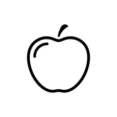 Apple vector icon. Apple fruit illustration icon.Web design vector logo. Apple isolated