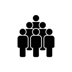 People vector icon. Person symbol. Work Group Team, Persons Crowd Vector Illustration icon. Group of people pictogram isolated. Illustration of people icon - symbol of the crowd. People standing next.