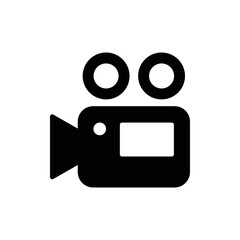 Video camera icon. Cinema camera icon. Film camera, Movie camera icon. Vector icon EPS