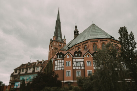 Cathedral Basilica Of St. James The Apostle In Szczecin, Poland.