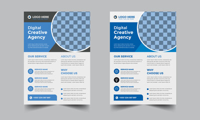 Digital Creative Agency corporate flyer Template