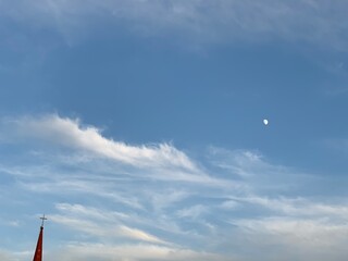 moon over the sky