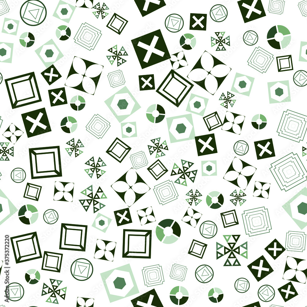 Poster abstract geometric pattern. multicolor figures. texture for print and banner. flat style
