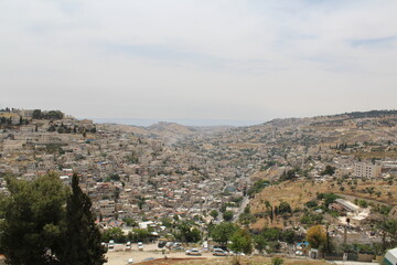 Fototapeta na wymiar panoramic view of the city of jerusalem
