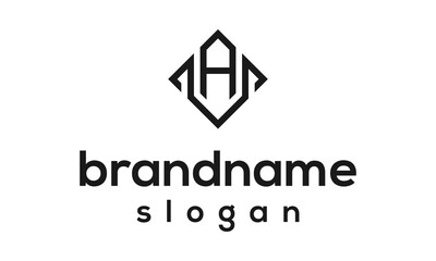 Letter AV logo design vector