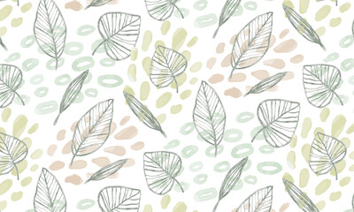 水彩ボタニカルパターン