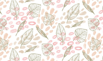 水彩ボタニカルパターン