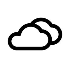 clouds icon in different style vector illustration. two colored and black clouds vector icons designed in filled, outline, line and stroke style can be used for web, mobile, ui