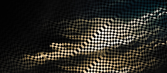 Abstract texture. Non-standard geometric solution. Grunge style, there is graininess, blur. The theme of speed, race