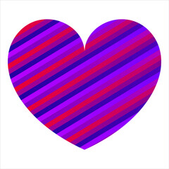 Colorful vector Heart icon. Love symbol Flat style. Design elements for Valentine's day