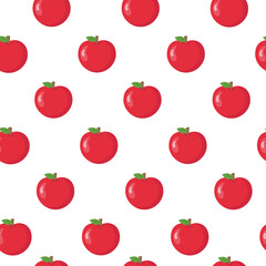 This is a seamless pattern texture of apple on a white background. Wrapping paper.