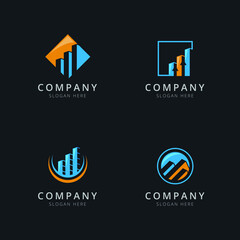 Finance Logo Template Design Vector