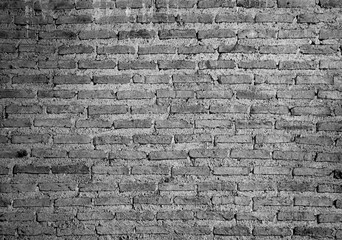 Old Brick Wall in Monotone for Background