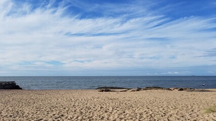 beach in the morning