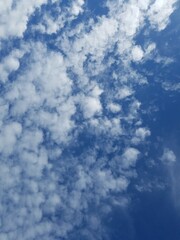 blue sky with white clouds