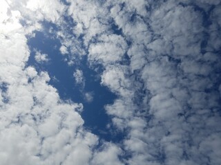 blue sky with clouds