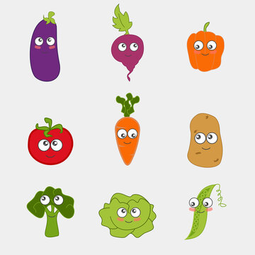 Cartoon vegetable cute