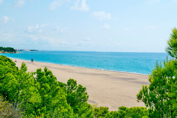 Torn Beach in Hospitalet del Infant, Spain