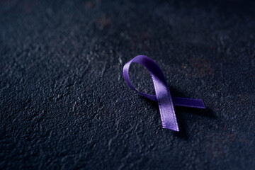 purple ribbon for alzheimers awareness