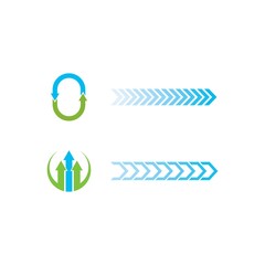 Arrows business vector illustration icon Logo Template