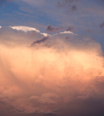 Fototapeta premium sunset sky with stormy clouds