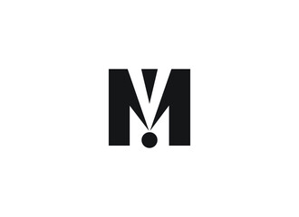 Letter M logo. M for medal