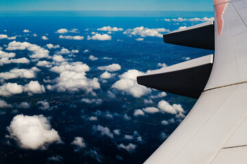 飛行機からの雲