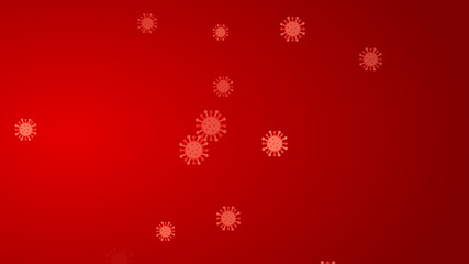 Fototapeta na wymiar Coronavirus red pattern banner background. Abstract healthcare Illustrations concept COVID-19.