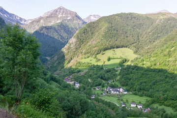 Paysage de montagne, pyrénées centrale, france, ariège